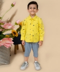 Sneaker Printed Shirt With Blocking On The Back